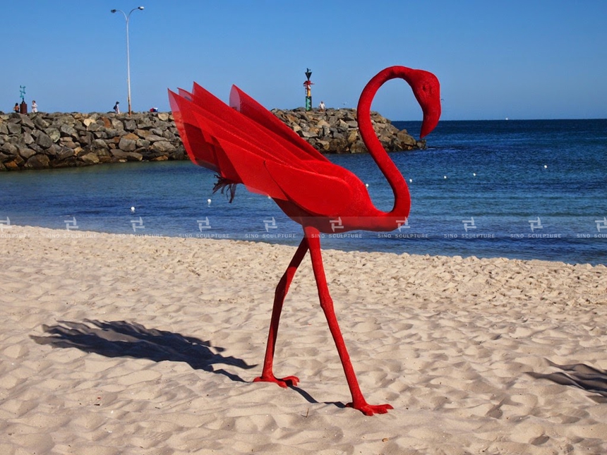 Mi No.5 in Cottesloe exhibition-flamingo-sculpture-Mi.No.5-Wendi-zhang-sculptor-china-sculpture-by-the-sea-cottesloe-perth-west-australia-bondi .jpg