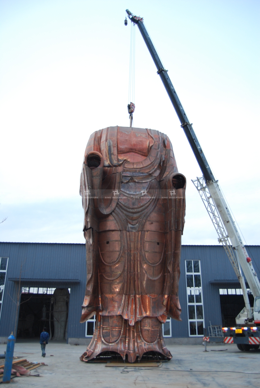 bronze-buddha-Amitabha-sculptures-trail-installation-at-sino-factory .jpg