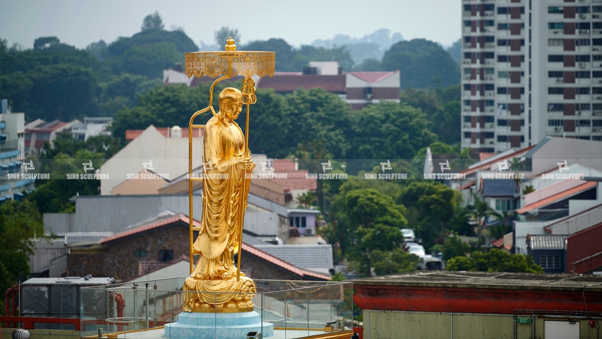 After installed at Kong Meng San Phor Kark See Monastery Singapore 