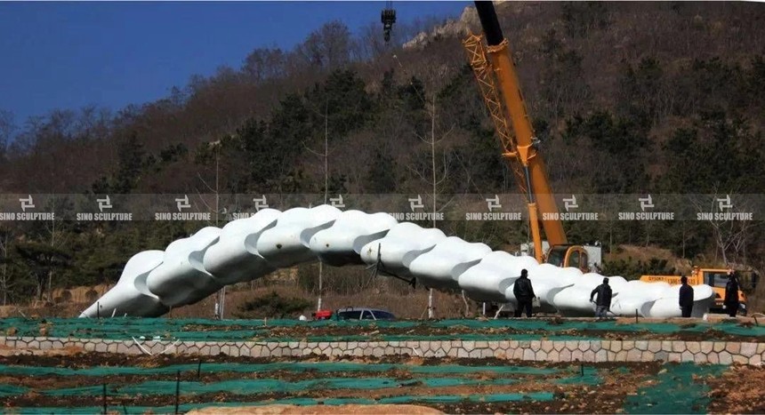 Site installation of the Earth Backbone in Qingdao, Expo Yard. .jpg