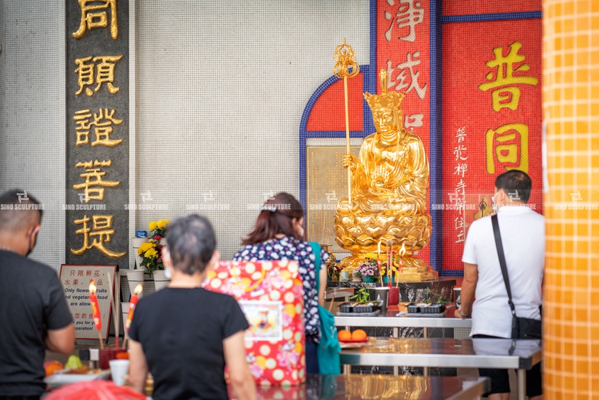 Sitting-Ksitigarbha-Bodhisattva-Buddha-Statue-Site-installation